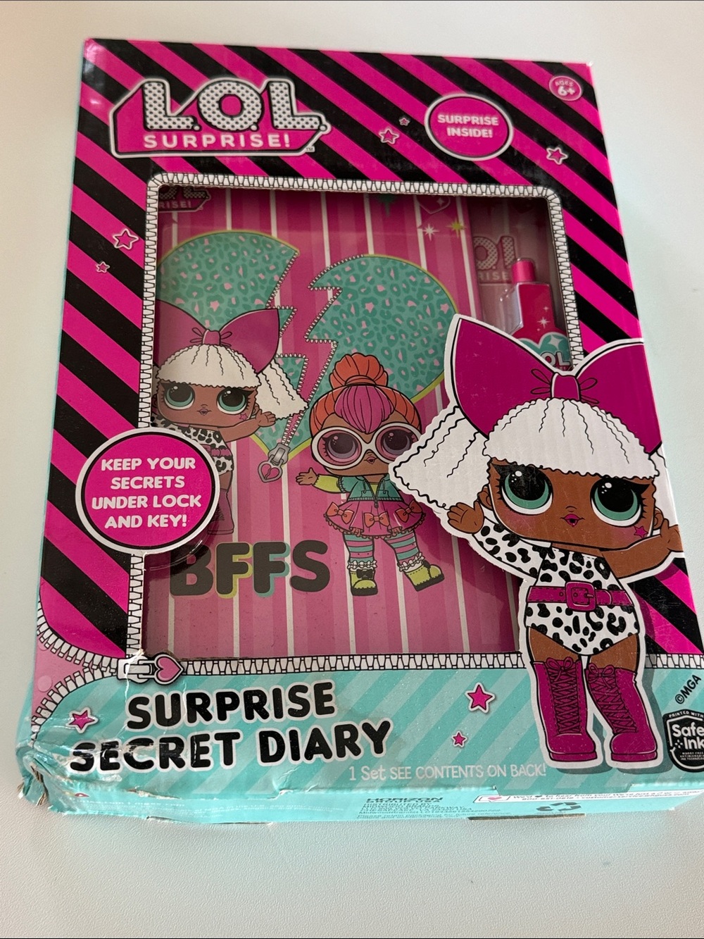 L.O.L. Surprise! Secret Diary - Hot Pink & Teal includes surprise gift!
